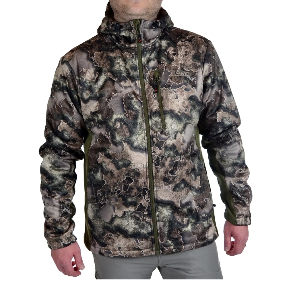 Habit lakefront Elk hooded Sherpa shell hybrid jacket